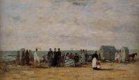 Boudin, Eugene - The Beach at Trouville